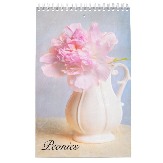 Vackra Peonior Väggkalender Kalender (Omslag)