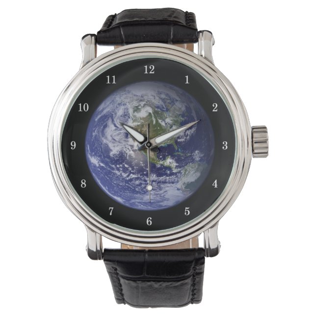Vackra planeten Earth Wrist Watch Armbandsur (Framsida)