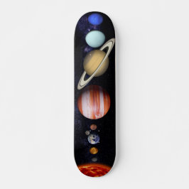Vackra planeten i universum mini skateboard bräda 18,5 cm