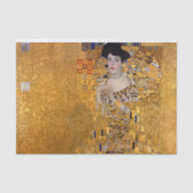 Vackra porträtt i dam av Gustav Klimt,Deco