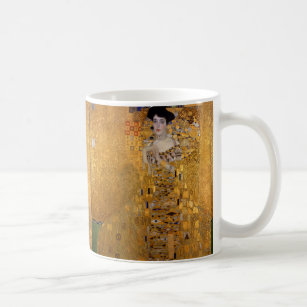 Vackra porträtt i dam av Gustav Klimt,Deco Kaffemugg