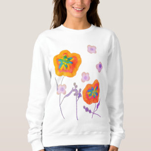 Vackra Posies Abstrakt Konst att Bära T Shirt