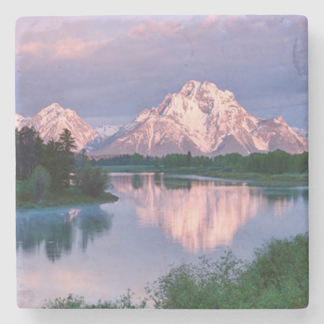 Vackra reflektioner - Grand Tetons Stenunderlägg (Framsidan)