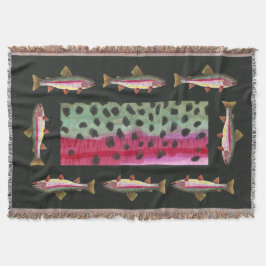 Vackra regnbågsfiskare filt