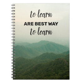 Vackra resekurser med Spiral-foto-anteckningsbok Anteckningsbok