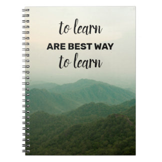 Vackra resekurser med Spiral-foto-anteckningsbok Anteckningsbok