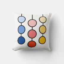 Vackra röda blå gula hängande cirklar