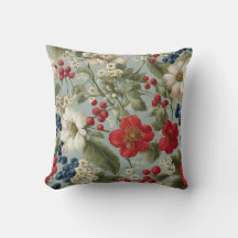 Vackra, Röda blommor och Blå, Röda Berries