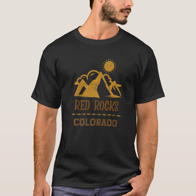 Vackra röda klippor Colorado   T Shirt (Framsida)
