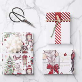 Vackra Röda vattenfärgen Jul inslag