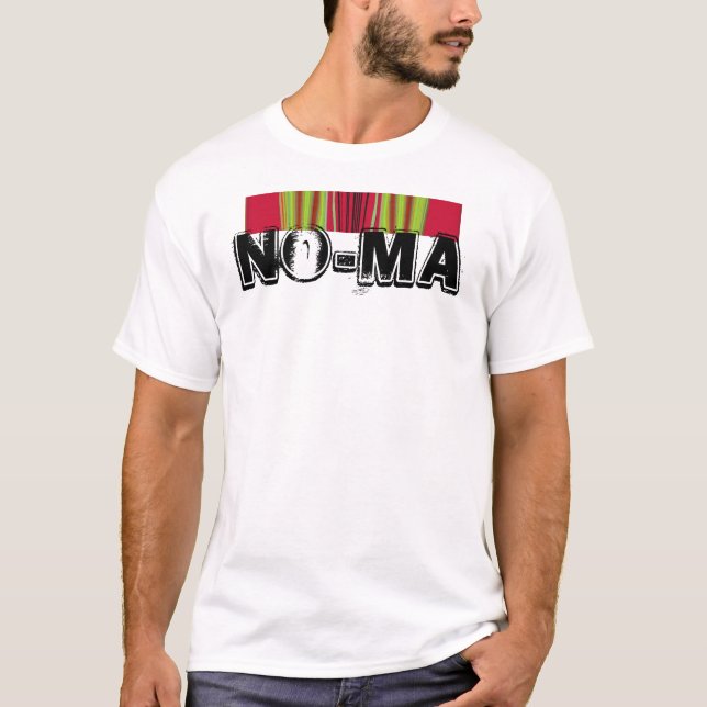 Vackra, rödaktiga och Gult Afrikas stamkonst T Shirt (Framsida)