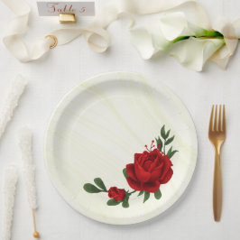 vackra rödblommor grönt löv