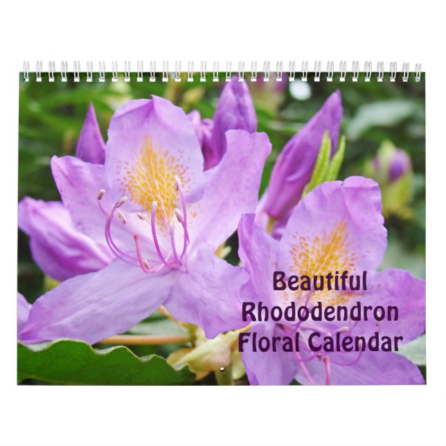 Vackra Rododendroner Blommig Kalender Rhodies (Omslag)
