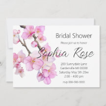 Vackra rosa akvarell körsbärsblommor