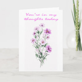 Vackra rosa anemoneblommor som påminner om dig kort