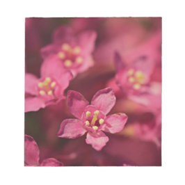 Vackra rosa blommor anteckningsblock