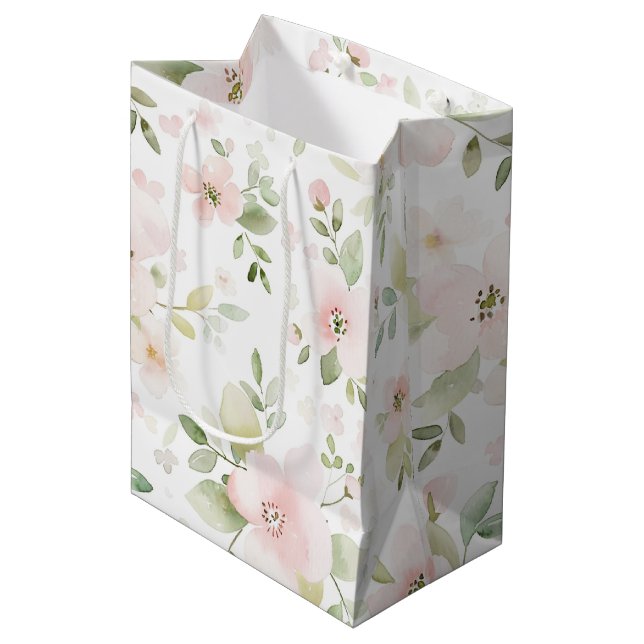 Vackra Rosa Blommor Födelsedag (Framsidan Vinklad)