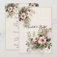 Vackra rosa blommor grönska vinrankor