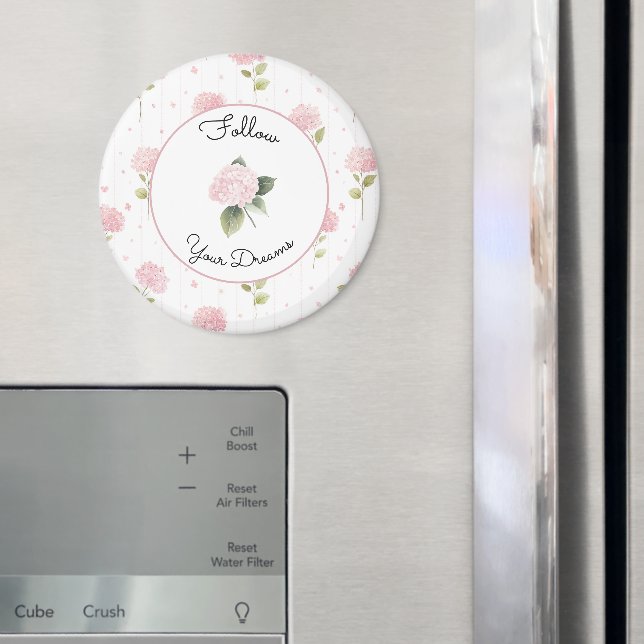 Vackra Rosa Blommor   Magnet (In Situ (Fridge))