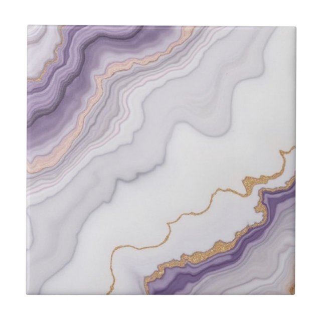 Vackra rosa guld lila-plattor kakelplatta (Framsidan)