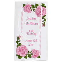 Vackra rosa hörnbuketter 18-årsdag