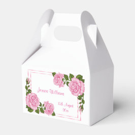 Vackra rosa hörnbuketter 18-årsdag presentaskar