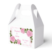 Vackra Rosa Hörnbuketter Bröllop