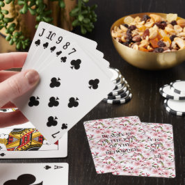 Vackra rosa körsbärsblommor casinokort