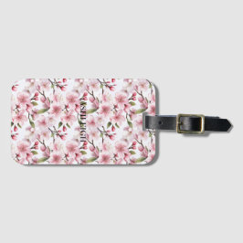 Vackra rosa körsbärsblomster bagagebricka