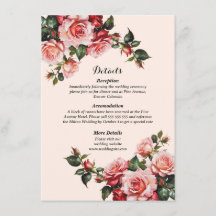 Vackra rosa och röda rosor bröllop