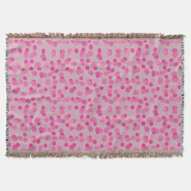 vackra rosa prickar filt (Framsidan)