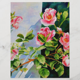 Vackra rosa röd vit ros blommigt