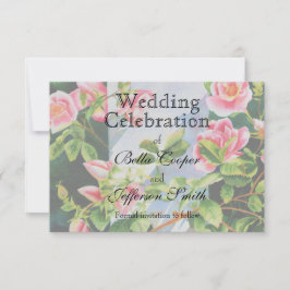 Vackra rosa röd vit ros blommigt spara datumet