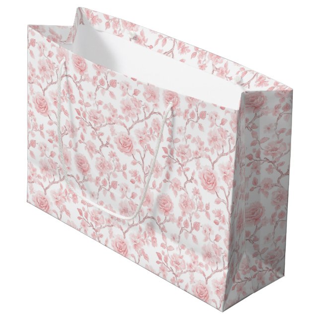 Vackra Rosa Rosor Blommig Bröllopsdusch (Framsidan Vinklad)