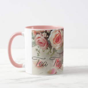 Vackra rosa rosor Combo Mugg