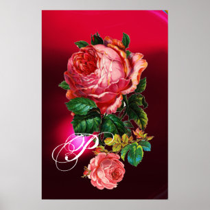 VACKRA ROSA ROSOR MONOGRAM POSTER
