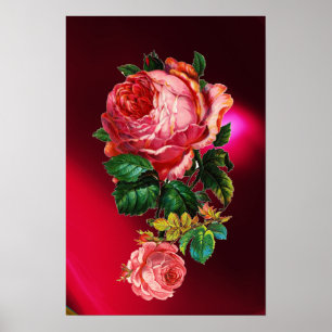 VACKRA ROSA ROSOR POSTER