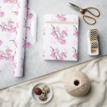 Vackra rosa vattenfärgskörsbär Sakura-blommar Presentpapper<br><div class="desc">Vackra blommar för körsbär med rosa - Perfekt för vår, sommar- eller fallevenemang. Romantisk blommar av rosa vattenfärgsgrafik för land, boho, trädgård och blommigt tema tillfälle. Om du vill börja ändra namn och händelseinformation klickar du på "Anpassa den här mallen" och redigerar ordalydelsen i mallrutorna. Om du vill komma åt...</div>