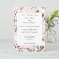 Vackra rosablommiga vita blommor bröllop