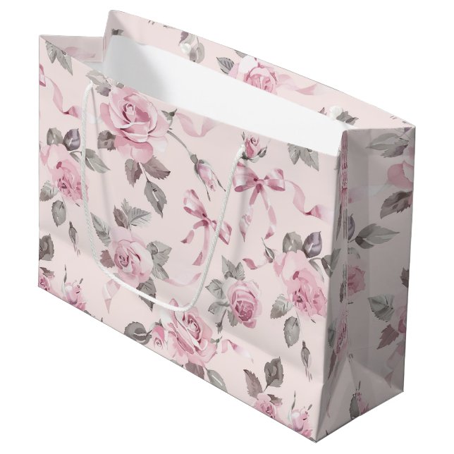 Vackra rosablommor i rosa och slingor bröllopsblom (Framsidan Vinklad)
