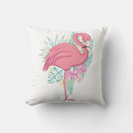 Vackra Rosan Flamingo Bird Kudde