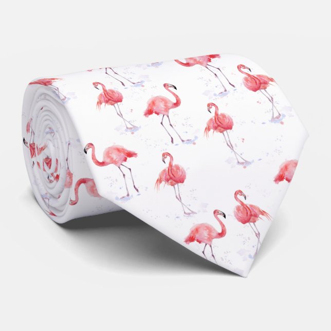 Vackra rosan flamingos mönster slips (Rullad)
