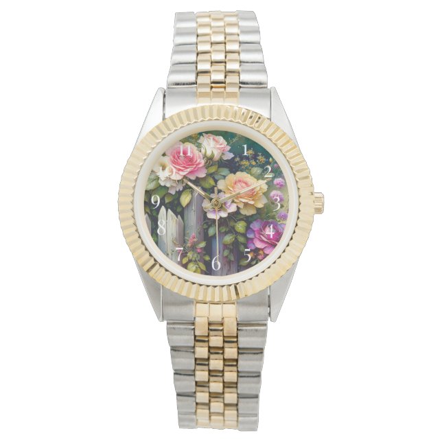 Vackra Rosor Armbandsur (Framsida)