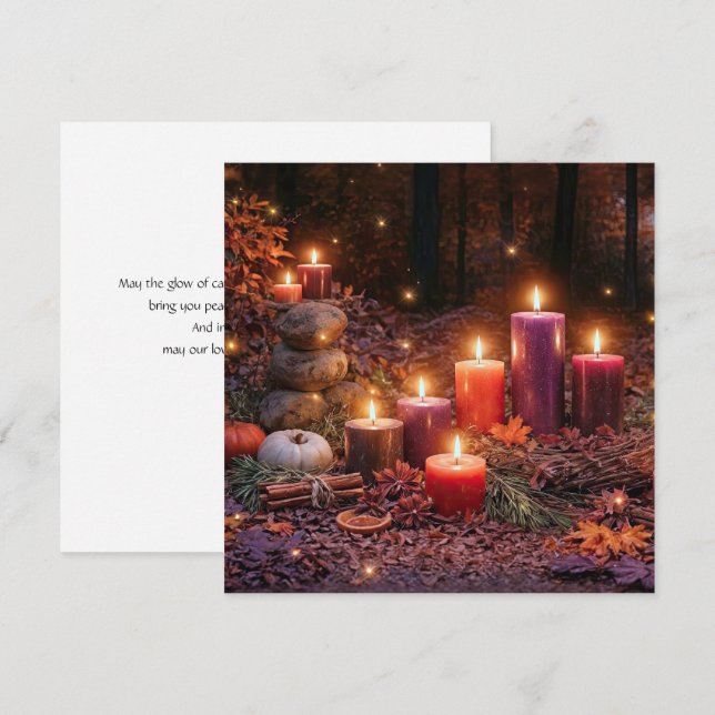 Vackra Samhain-ljus utomhus (Fram/baksida)
