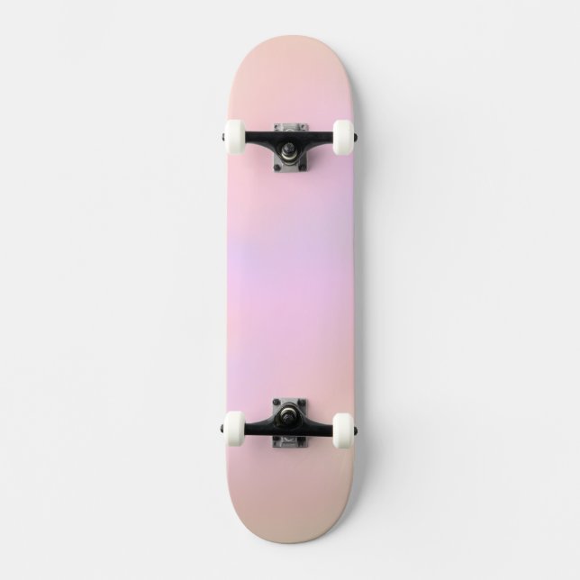 Vackra sammanflätade färger i pastell old school skateboard bräda 18 cm (Framsida)