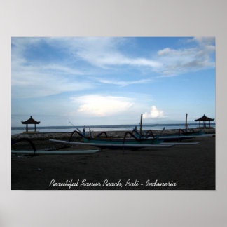 Vackra Sanur Beach, Bali - Indonesien Poster