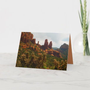 Vackra Sedona Desert Landscape, Red Sten Kort