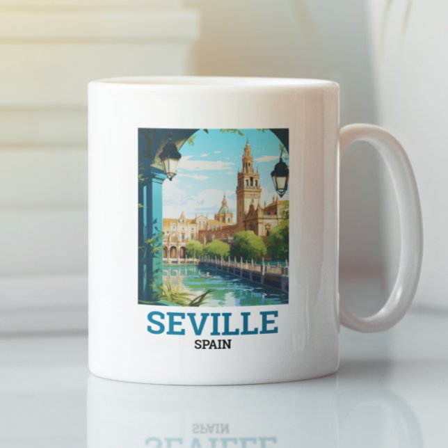 Vackra Sevilla Beauty of Andalusia Spain Travel Kaffemugg (Beautiful Sevilla Beauty of Andalusia Spain Travel Coffee Mug)