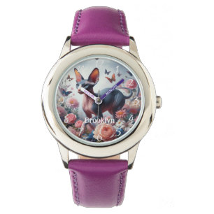 Vackra Shynx Kat & Flowers Armbandsur