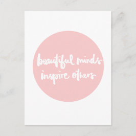 Vackra sinnen inspirerar människor till inspiratio vykort